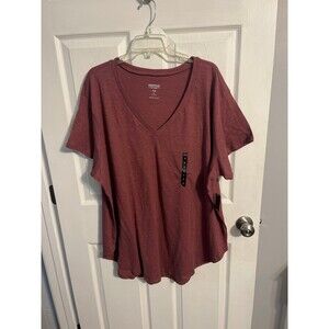 Torrid Heritage Slub V-Neck Side Slit Tunic Size 3X (22-24) New With Tags